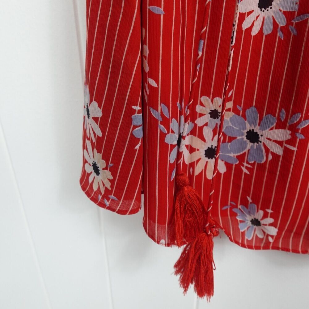 Madewell Womens Dress Button-Wrap in Daisy Society Small - Picture 7 of 15